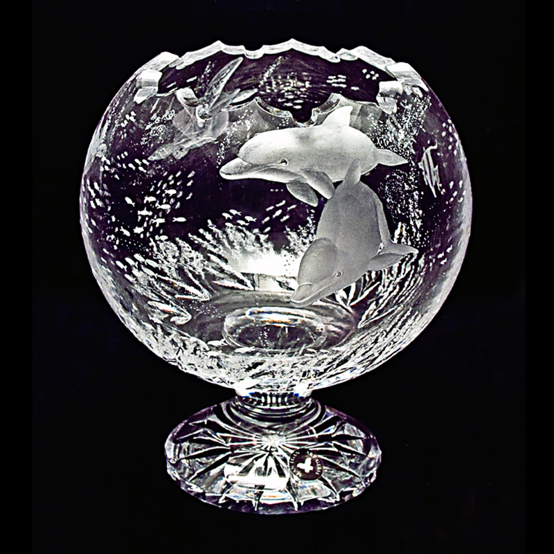 Dolphin Glass Piece