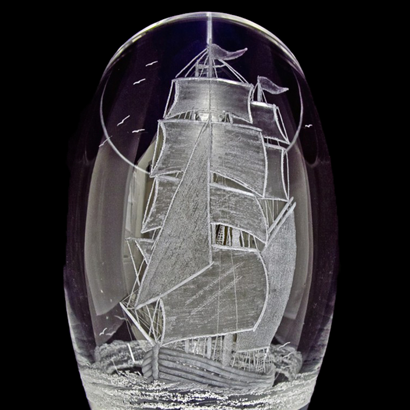 Tall Ship Glass Piece